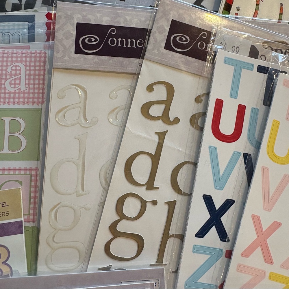 Bundle Scrapbook Alphabet A B C Crafting - Picture 8 of 12